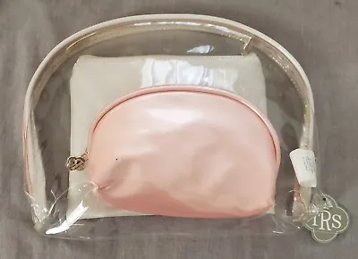 Nwt The Royal Standard Manhattan Cosmetic 3pc Set Clear/pearl/pink • $5