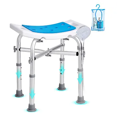 VEVOR Adjustable Medical Shower Chair Bath Tub Seat Bench Stool • $35.99