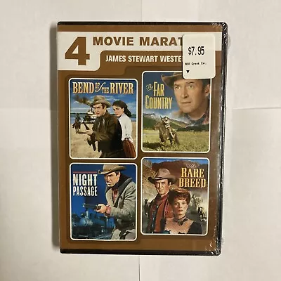 4 Movie Marathon James Stewart Westerns/61121960 (DVD) • $3