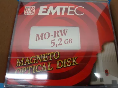 EMTEC  5.2GB NEW SEALED RW Optical Disk  EDM-5200B EDM-5200C Box Of 10 Pieces • $700