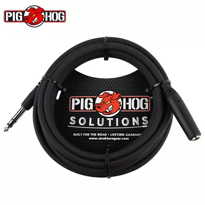 Pig Hog PHX14-10 10FT 1/4  TRS F To 1/4  TRS M Headphone Extension Cable • $11.95