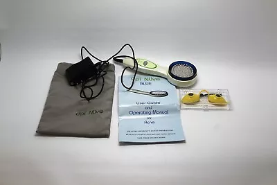 DPL Nuve Blue Hand Held LED Light Therapy For Acne- Light Cord Goggles & Bag • $59.99