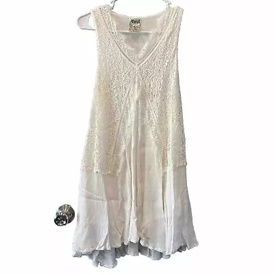 Vocal White Lace Dress Size S • $15