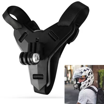 Full Face Helmet Chin Mount Motorcycle Strap For GoPro-Hero 9/8/7/6/5/4/3 • $6.99