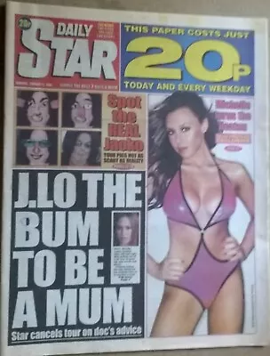 DAILY STAR 17 February 2005- Michelle Marsh (P3) JLo & Beyonce Jordon & Peter • £3.99