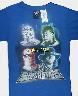 WWE Cena Mysterio Undertaker Kingston T-shirt Size 4-5 XS 8 M 10-12 L New • £10.29