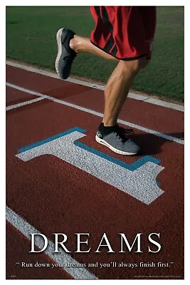 Track & Field Motivational Poster Art Print 11x17 Running Classroom Wall Decor • $11.95