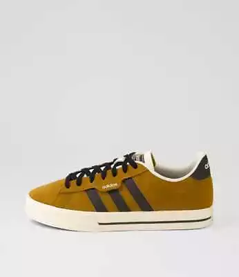 New Adidas Daily 3 M Bronze Brown Ecru Canvas Sneakers Mens Shoes Casual • $110