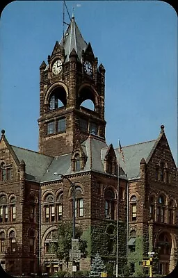 La Porte Indiana County Court House Clock Tower Unused Vintage Postcard Sku367 • $8.09