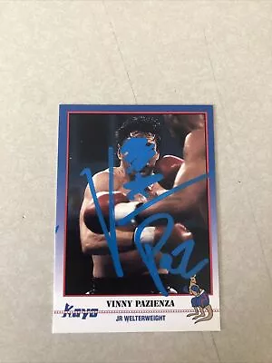 Vinny Paz Pazienza Signed Autograph 1991 Kayo Trading Card Boxing Champ • $12.99