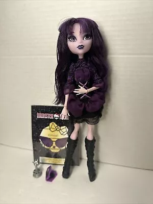 Monster High Doll Elissabat Frights Camera Action Hauntlywood Diary Purple • $114.99