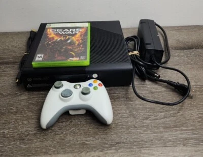 $74.98 • Buy Microsoft Xbox 360 E 4GB Console 1538 W/Controller, Cables & Gears Of War Game
