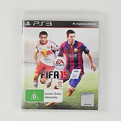 FIFA 15 PS3 Game PAL Soccer Sony PS3 PlayStation 3 2015 | Free Postage AU • $4.95