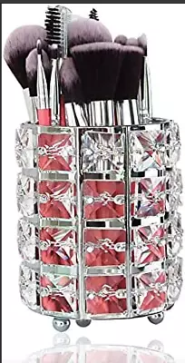 Makeup Brush Holders Organizer Golden Crystal Vanity Bling Decor Make Up Brushe • $7.99