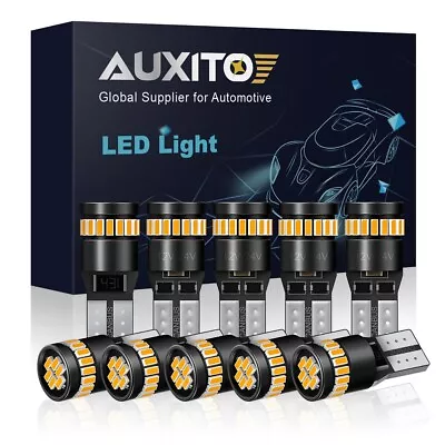 10x AUXITO T10 Wedge LED Interior License Plate Light Dome Bulb 192 168 194 2825 • $17.99