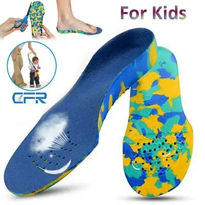 £7.99 • Buy Orthotic Shoe Insoles Foam Arch Support Kids Children Flat Feet Back Heel Pain I