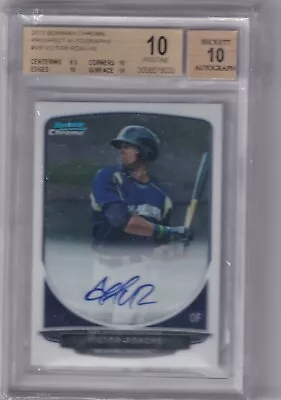 Victor Roache 2013 Bowman Chrome Auto BCA-VR   BGS 10  Auto BGS 10 • $25