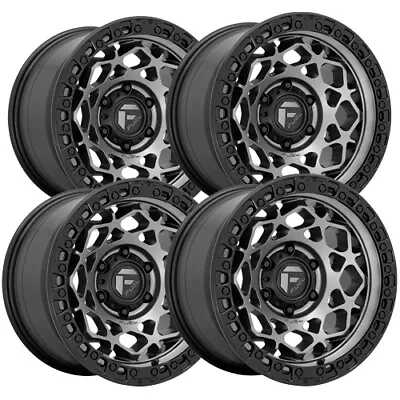 (Set Of 4) Fuel D784 Unit 17x9 6x135 +1mm Gunmetal Wheels Rims 17  Inch • $1156