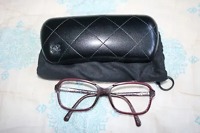 £50 • Buy Chanel 3317 1517 54 Burgundy Eyeglasses Eyewear Frame