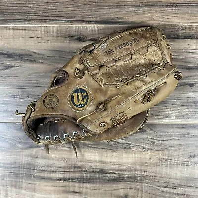 Vintage Wilson A2000 Right Handed Baseball Glove Mitt USA Made Dual Hinge READ • $99.99