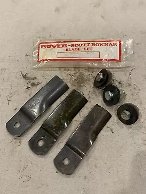 Vintage Rover Scott Bonnar Rotary Mower Lawnmower Blades Nos For Model 49 • $40