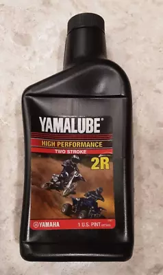 Yamalube 2R Racing Oil 2 Stroke High Perf.  1 Pint  LUB-2STRK-R1  Genuine OEM • $16.49