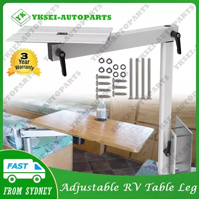 Adjustable RV Table Leg Swivel Foldable Aluminum Alloy Use For Marine Caravan AU • $103