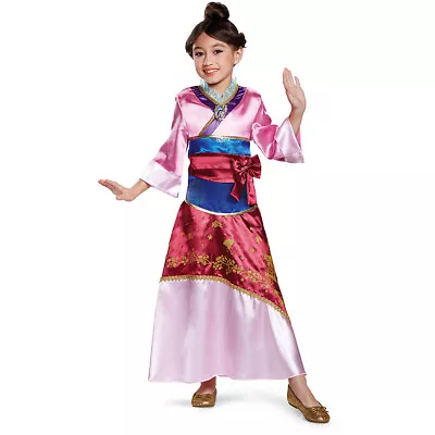 Licensed Disney Mulan Deluxe Gown Dress Cartoon Character Costume Child Girls • $29.62