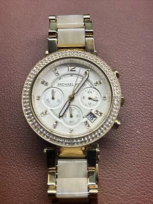 Women’s Michael Kors Parker Chronograph Watch MK-5632 Rose Gold 7” Band • $25