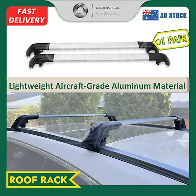 1 Pair Aluminum Cross Bar Roof Rack For CX5 CX-5 2012-2017 Clamp In Flush Rail • $136.30