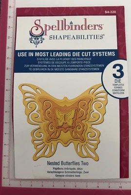 $12.75 • Buy Spellbinders Shapeabilities ~ Nested Butterflies Two ~ 3 Dies ~ S4-320