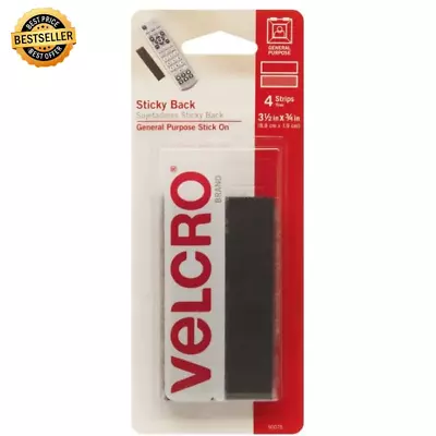 Sticky Back Tape 4 Sets Self Adhesive Hook Loop Black VELCRO Brand Waterproof.. • $15.33