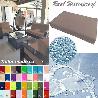 TAILOR MADE COVER*Patio Bench Cushion Waterproof Outdoor Swing Sofa Daybed Dw03 • £57.15