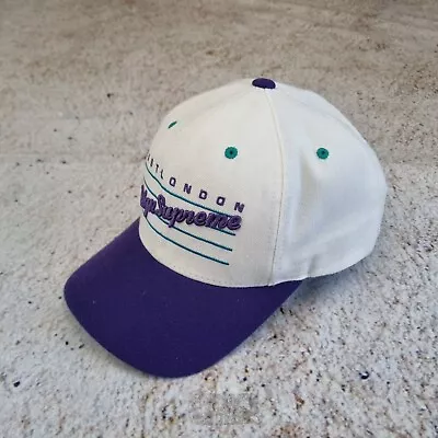 Starter East London Reign Supreme Cap Hat SnapBack - White Purple One Size  • £19.99