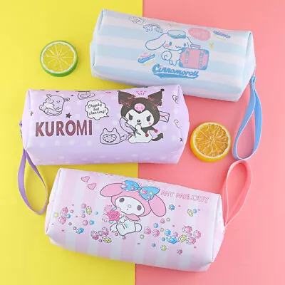 1/3Pc Sanrio Pencil Case Cinnamoroll Hello Kitty Kuromi Melody PU Stationery Bag • $11.20