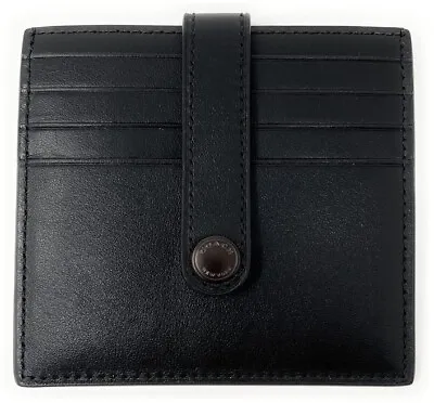 Authentic NWT COACH Mens Heritage Smooth Leather Card Case Black C3162 • $64.98