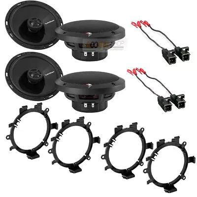 P1650 6.5  2 Way CAR Truck Front & Rear Door Speakers W/Install Kits 1995-up • $199.98