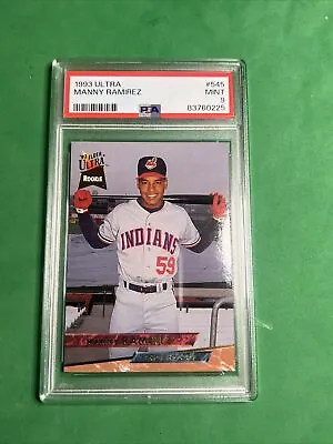 1993 Fleer Ultra Manny Ramirez Rookie Card RC #545 PSA 9 Mint Indians • $11.97