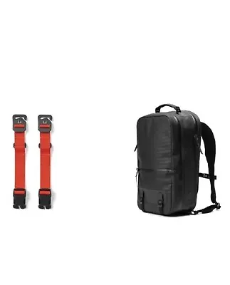 Black Ember Citadel Minimal R2 Laptop Backpack + Short Compression Straps. • $100