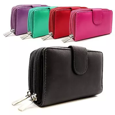 £14.99 • Buy Genuine Smooth Leather Organiser Purse Card Holder Wallet By Woodland Leathers