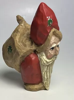 Midwest Importers LIMB FOLK SANTA Figurine Carrying Log • $17.09