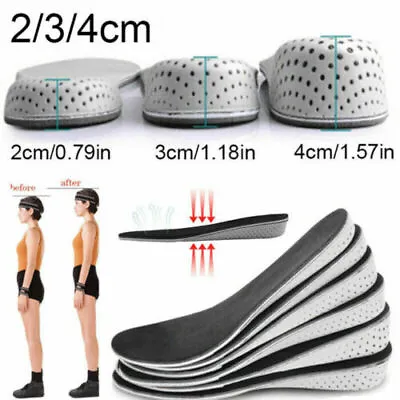 $7.99 • Buy Men Women Invisible Height Increase Insoles Heel Lift Taller Shoe Inserts Pad US