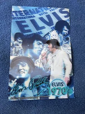 Elvis Presley 1970's 11 X 17 Inch Lenticular 3-D Picture Poster Great 3-D Motion • $22.99