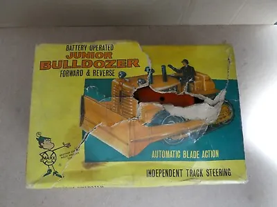 MARX Junior Bulldozer Battery Operated Bulldozer In Original Box. Working. • $35.76