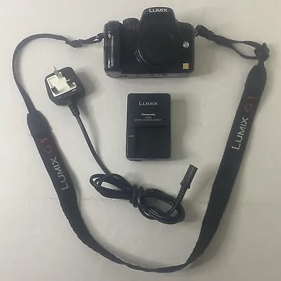 Panasonic LUMIX DMC-G1 Digital SLR Camera 12.1MP Body Battery Charger No Lens • $56.83