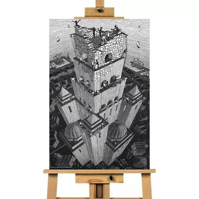 M.C. Escher Belvedere Canvas Wall Art Picture Print Ready To Hang • £48.99