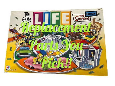 $4.99 • Buy The Game Of Life The Simpsons Edition Replacement Parts Pieces You Pick