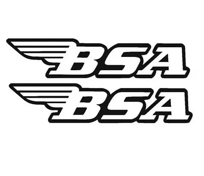  TANK DECAL STICKERS X2 (compatible With BSA MOTORCYCLES)  Outline Design  • £2.99