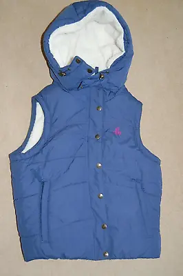 Ladies Lazy Jack's Navy Padded Fleece Lined Jacket Gilet Body Warmer Size Uk Xs • £4