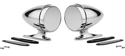 NEW! Mustang Shelby Bullet Style Chrome Mirrors GT350 Cobra GT500 Pair Set • $204.90